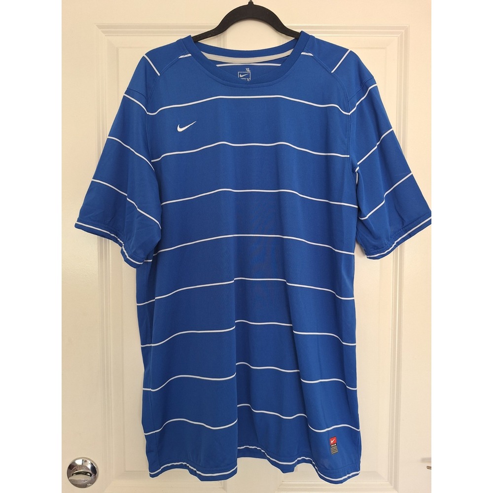 Nike Blue White T-Shirt Size XL